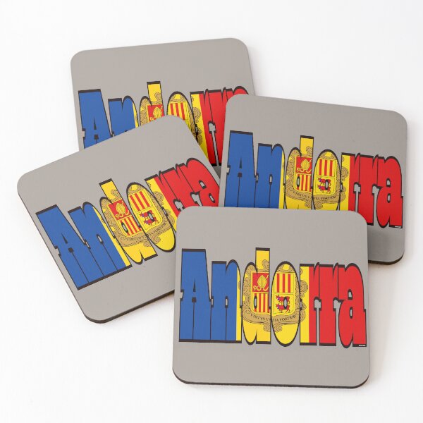 Item preview, Andorra Font with Andorran Flag designed and sold by Havocgirl.