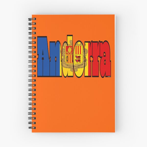 Item preview, Andorra Font with Andorran Flag designed and sold by Havocgirl.