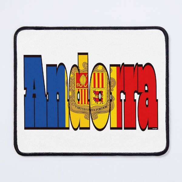 Item preview, Andorra Font with Andorran Flag designed and sold by Havocgirl.