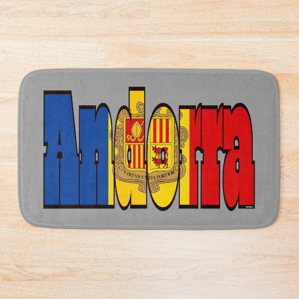 Item preview, Andorra Font with Andorran Flag designed and sold by Havocgirl.