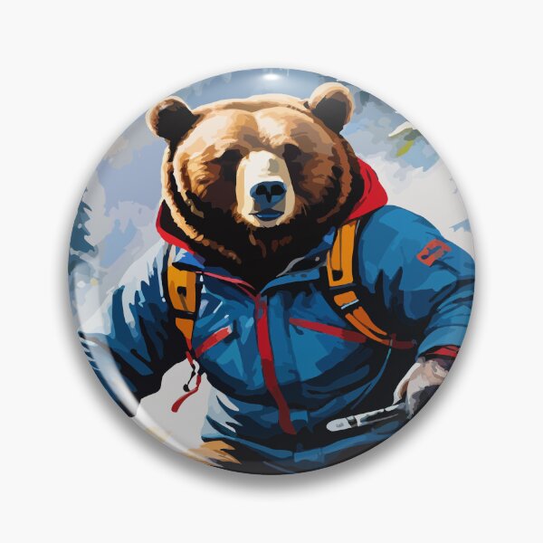 Item preview, Smart bear tries snow skiing. designed and sold by Whose-sweat.