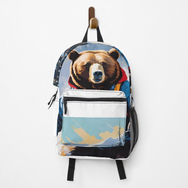 Item preview, Smart bear tries snow skiing. designed and sold by Whose-sweat.