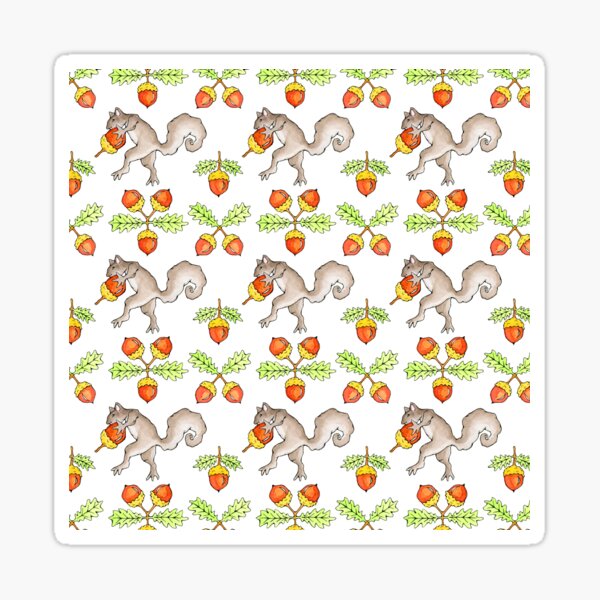 Item preview, Squirrel and Acorn designed and sold by magicgardenart.