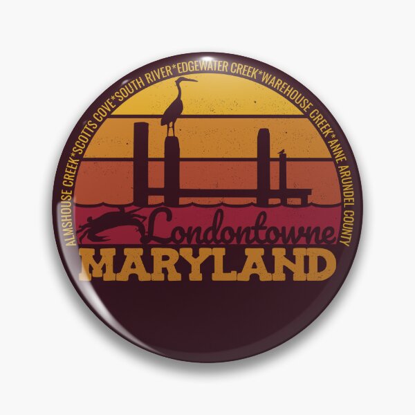 Item preview, Londontowne Maryland Sunset Retro Local Pride Logo designed and sold by CRHPOD20.