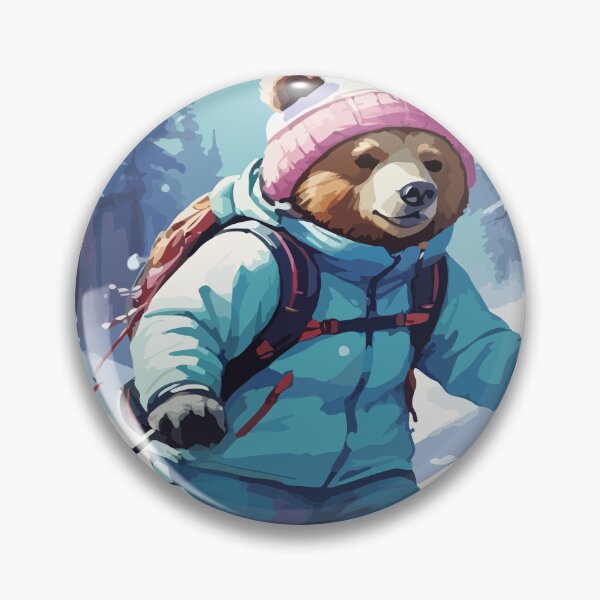 Item preview, Smart bear tries snow skiing. designed and sold by Whose-sweat.