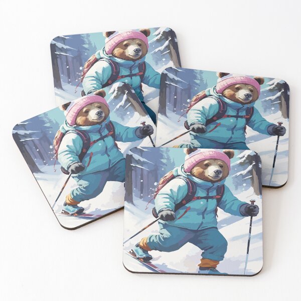 Item preview, Smart bear tries snow skiing. designed and sold by Whose-sweat.