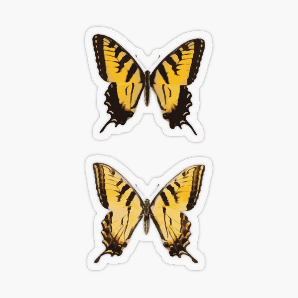 Item preview, Eastern Tiger Swallowtail Butterfly Sticker – Elegant Nature Scrapbooking designed and sold by QuteStuffHere.