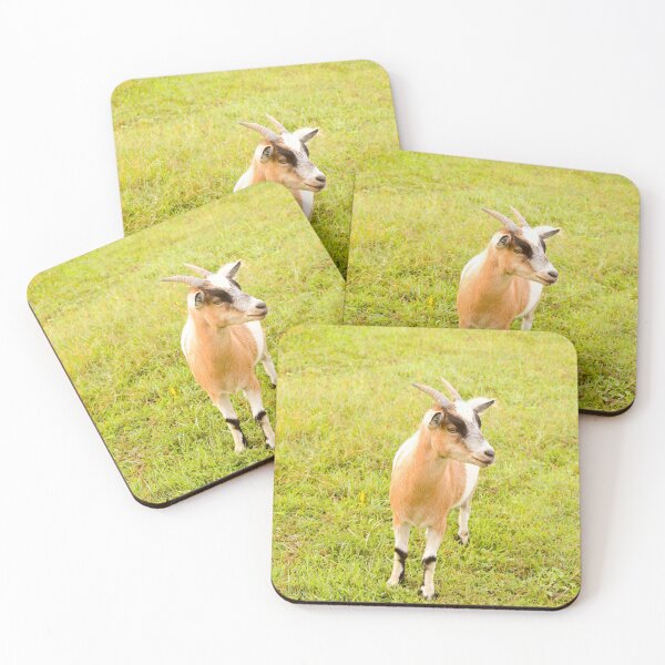 Item preview, Cute Goat on the grass designed and sold by Zina Stromberg.