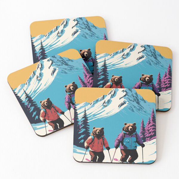 Item preview, Smart bear tries snow skiing. designed and sold by Whose-sweat.