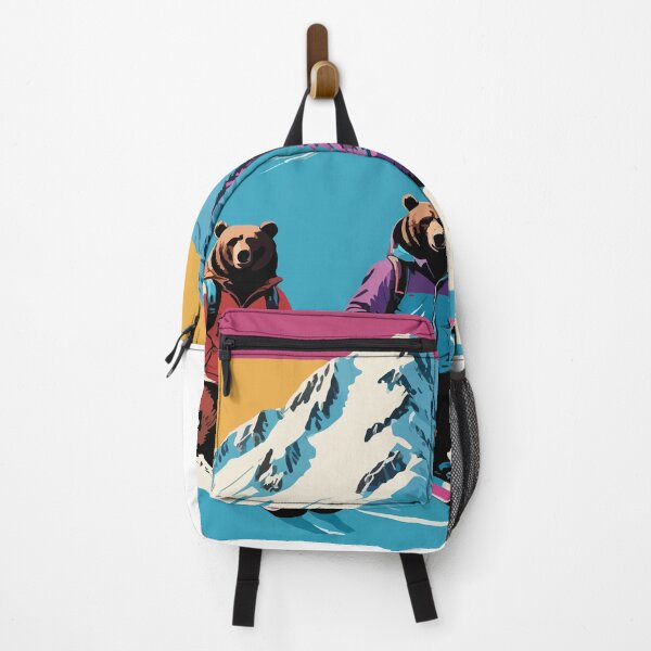 Item preview, Smart bear tries snow skiing. designed and sold by Whose-sweat.