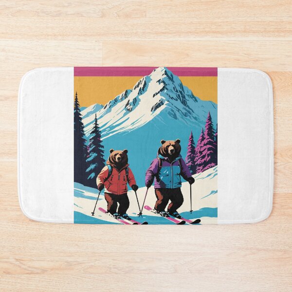 Item preview, Smart bear tries snow skiing. designed and sold by Whose-sweat.