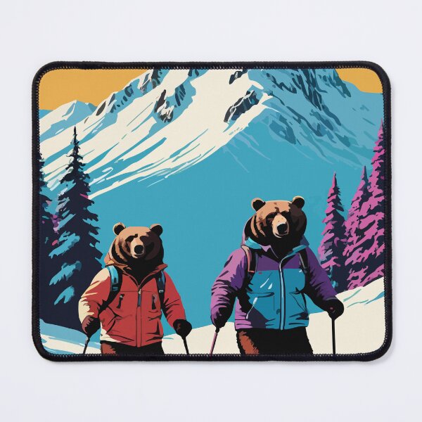 Item preview, Smart bear tries snow skiing. designed and sold by Whose-sweat.
