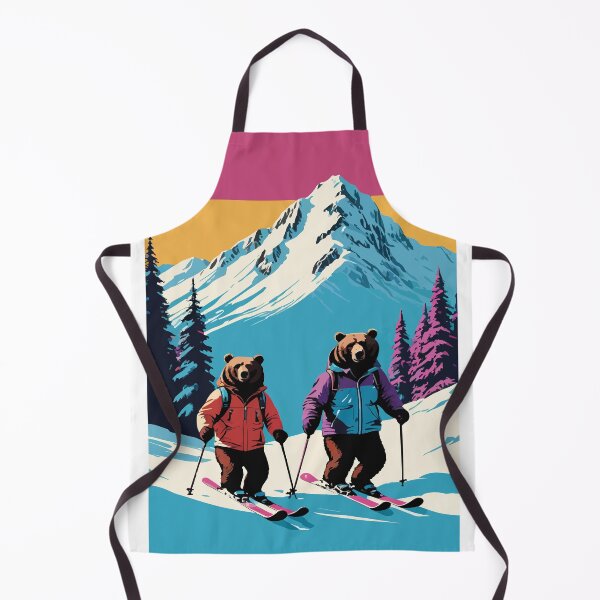 Item preview, Smart bear tries snow skiing. designed and sold by Whose-sweat.