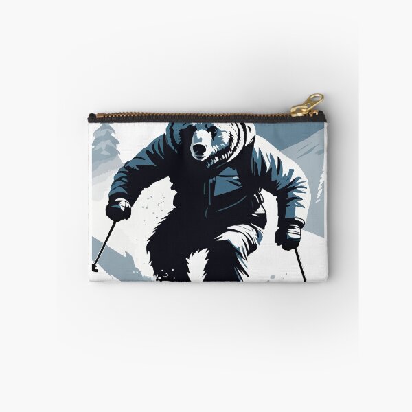 Item preview, Smart bear tries snow skiing. designed and sold by Whose-sweat.