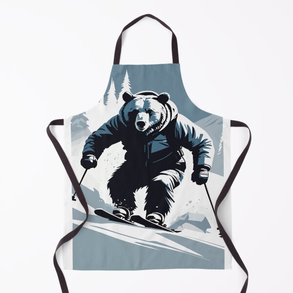 Item preview, Smart bear tries snow skiing. designed and sold by Whose-sweat.