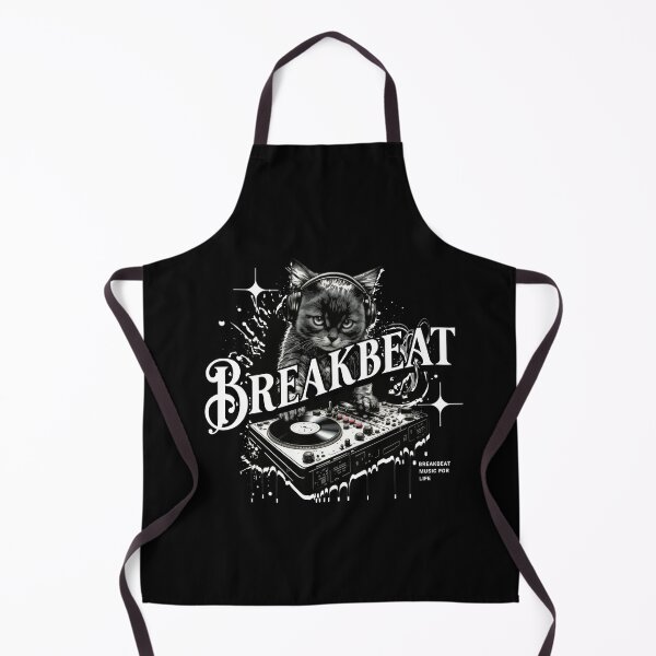 Item preview, BREAKBEAT  - Feline The Breaks (White)  designed and sold by Discothreadz.