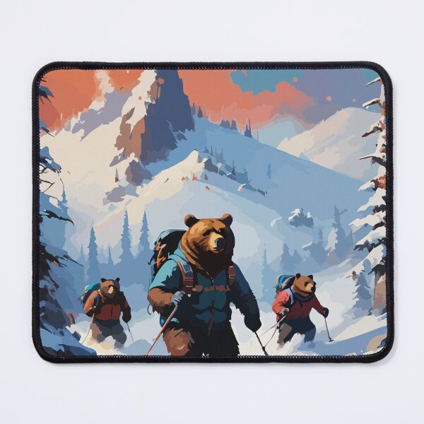 Item preview, Smart bear tries snow skiing. designed and sold by Whose-sweat.
