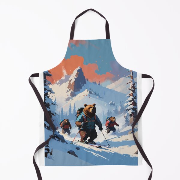 Item preview, Smart bear tries snow skiing. designed and sold by Whose-sweat.