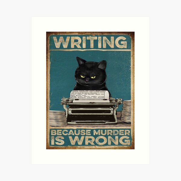 Item preview, Writing Because Murder is Wrong designed and sold by Smell  Cloud.