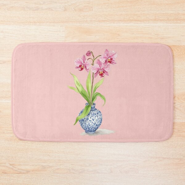 Artikelvorschau, Rosa Orchidee Aquarell Blumendruck entworfen und verkauft von Magnolia Valley Art.