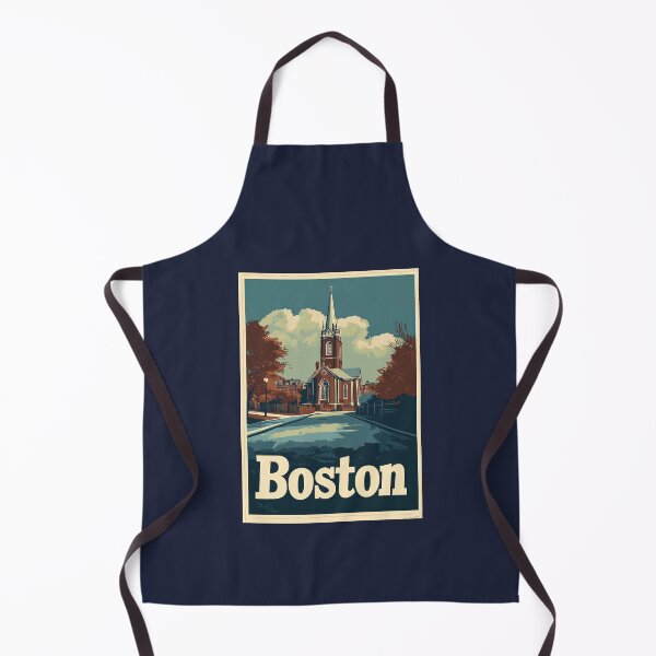 Item preview, Vintage Boston Travel Poster designed and sold by Boddicca.