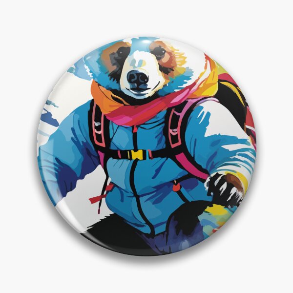 Item preview, Smart bear tries snow skiing. designed and sold by Whose-sweat.