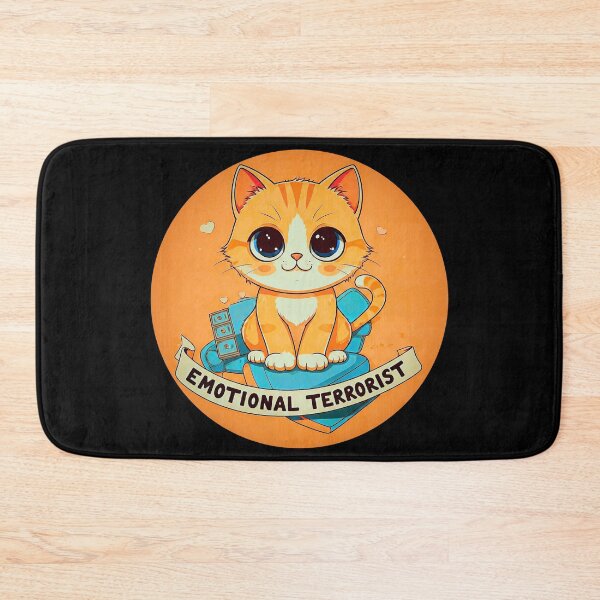 Item preview, Emotional Terrorist Cat designed and sold by Dose of Dysfunction.
