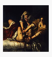 JUDITH BEHEADING HOLOFERNES - GENTILESCHI Photographic Print