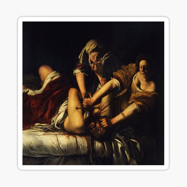 JUDITH BEHEADING HOLOFERNES - GENTILESCHI Sticker