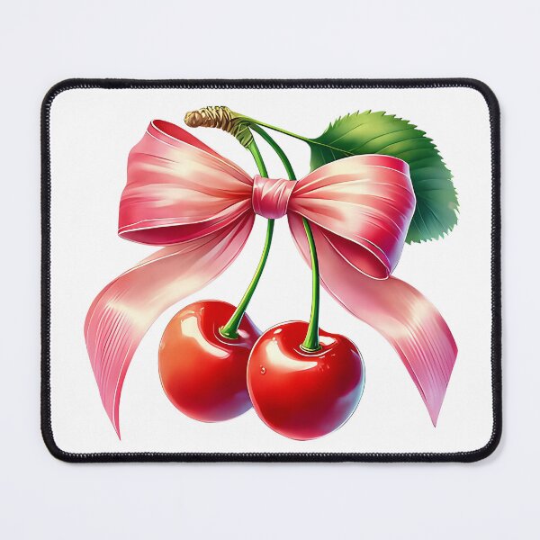 Item preview, A0633 Ribbon & Cherries Harmony - Elegant Decorative Piece, Whimsical Home Décor Accent, Perfect Gift, and Collectible Keepsake designed and sold by angieart68.