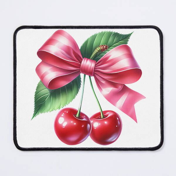 Item preview, A0633 Ribbon & Cherries Harmony - Elegant Decorative Piece, Whimsical Home Décor Accent, Perfect Gift, and Collectible Keepsake designed and sold by angieart68.
