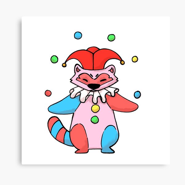 Item preview, Clown raccoon designed and sold by Jellibugz.