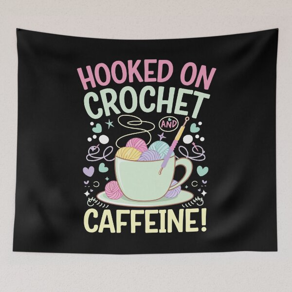 Item preview, Hooked on Crochet and Caffeine designed and sold by teesvect.