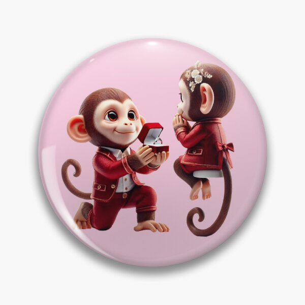 Item preview, The Love of Monkeys in Red designed and sold by ArtyRed.