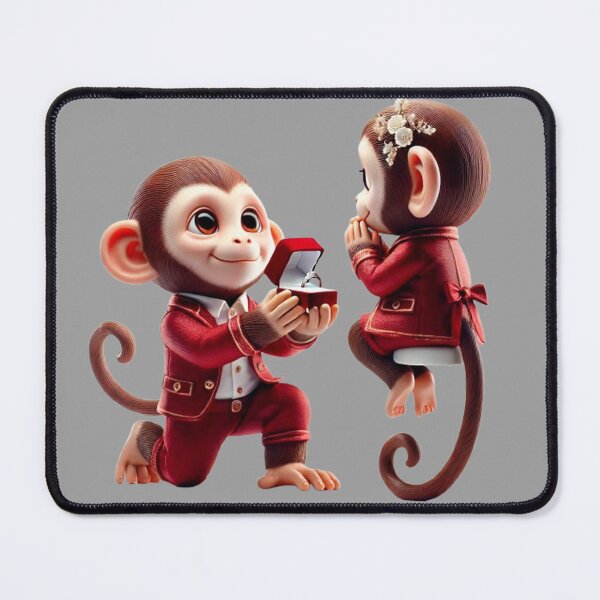 Item preview, The Love of Monkeys in Red designed and sold by ArtyRed.