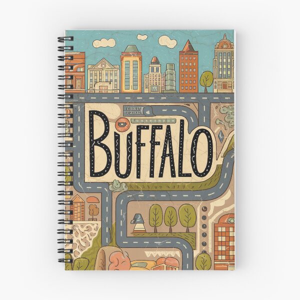 Item preview, Arte tipográfico retro, caprichoso y vintage de Buffalo City designed and sold by Witty Shirts.