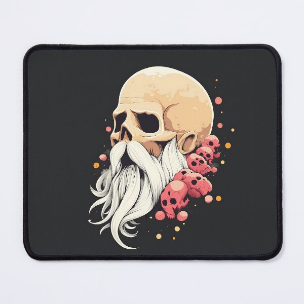 Item preview, Old Bearded Skull Fantasy Vector Art designed and sold by GoldenTealArts.