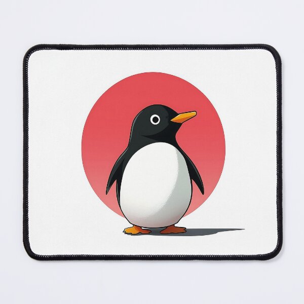 Item preview, Cute Penguin Minimalist Logo Design designed and sold by GoldenTealArts.
