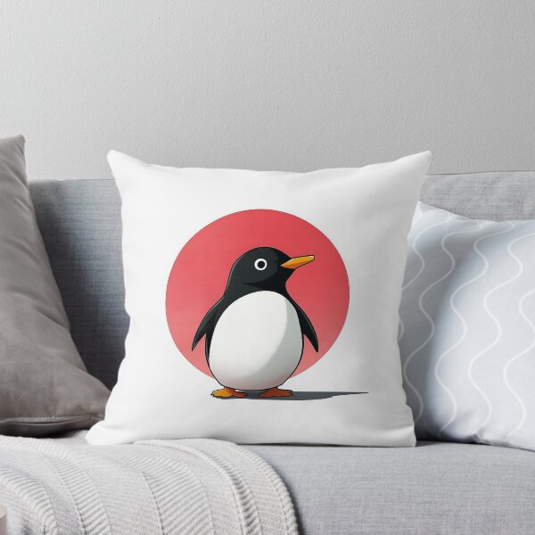 Item preview, Cute Penguin Minimalist Logo Design designed and sold by GoldenTealArts.