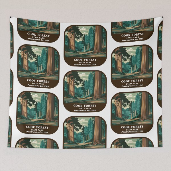 Item preview, Vintage Cook Forest State Park (Pennsylvania State Park) designed and sold by RabbitK.