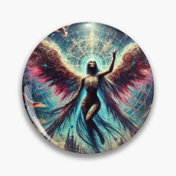 Item preview, AI generated angel, dystopian fantsay designed and sold by AI-this-is-AI.