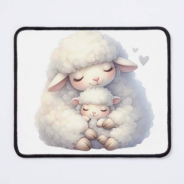 Item preview, A0635 Woolly Warmth Duo - Adorable Decorative Pair, Cozy Home Accent, Perfect Gift for Special Occasions, and Unique Keepsake designed and sold by angieart68.