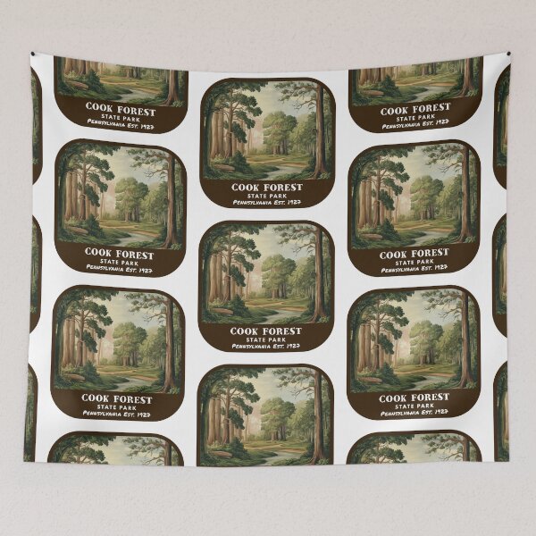 Item preview, Vintage Cook Forest State Park (Pennsylvania State Park) designed and sold by RabbitK.
