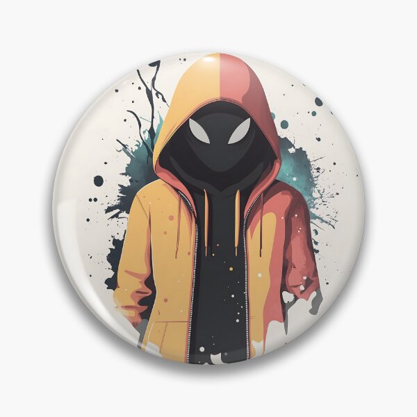 Item preview, Hooded Masked Character Minimalist Vector Illustration designed and sold by GoldenTealArts.