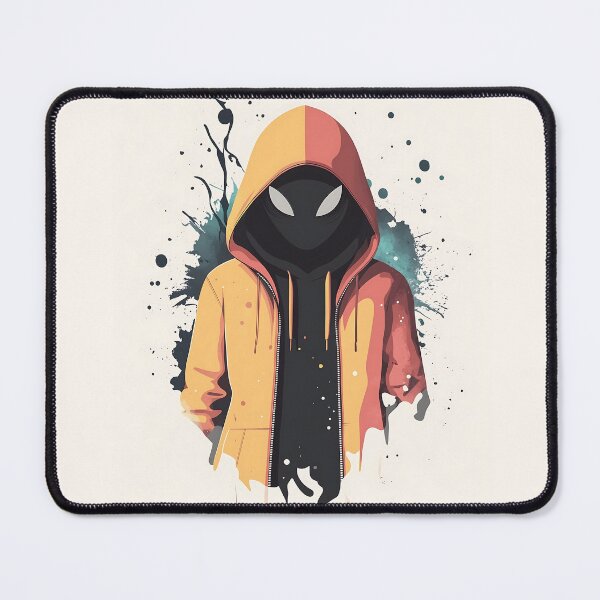 Item preview, Hooded Masked Character Minimalist Vector Illustration designed and sold by GoldenTealArts.