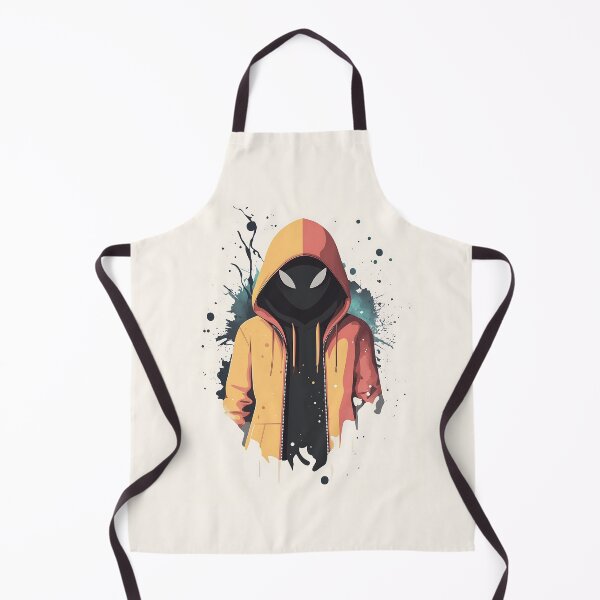 Item preview, Hooded Masked Character Minimalist Vector Illustration designed and sold by GoldenTealArts.
