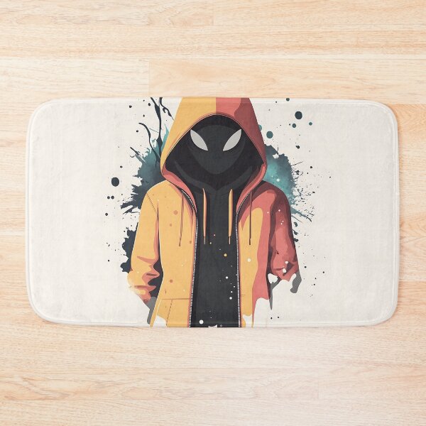 Item preview, Hooded Masked Character Minimalist Vector Illustration designed and sold by GoldenTealArts.