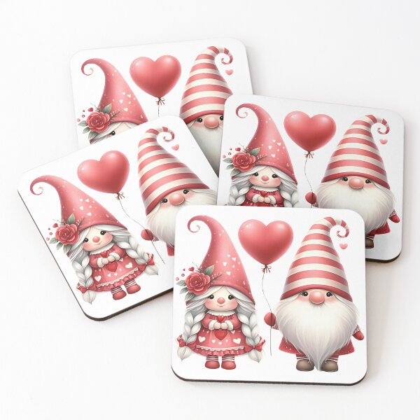 Item preview, A0636 Valentine Gnome Duo - Adorable Romantic Décor, Perfect Gift for Valentine's Day, Charming Home Accent, and Unique Collectible designed and sold by angieart68.
