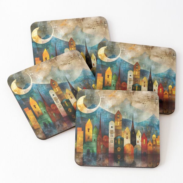 Item preview, Moonlit Urban Dreamscape designed and sold by NeoNebulaArt.