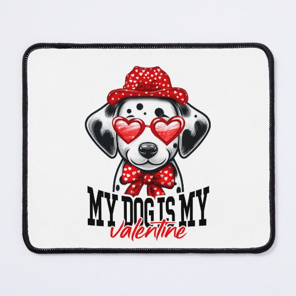 Item preview, Dog Is My Valentine Dalmatian designed and sold by doodIllustrate.
